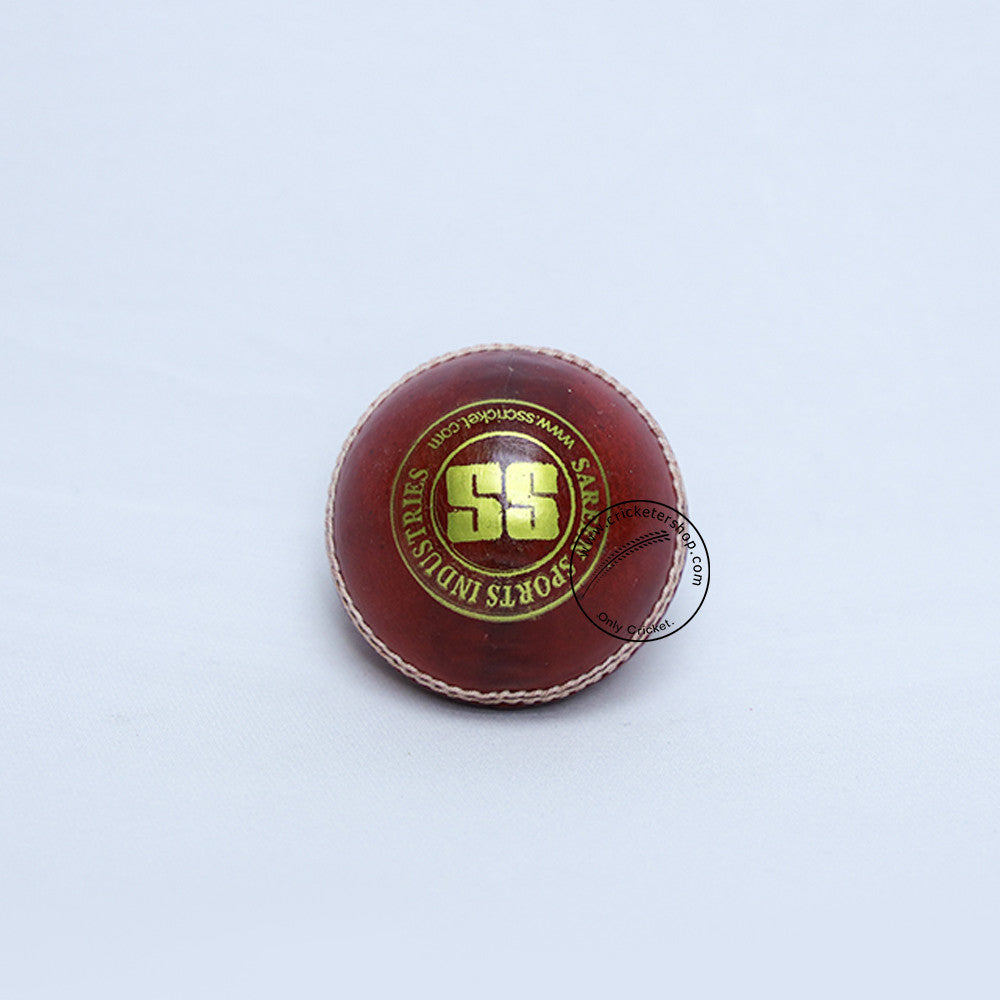 SS Yorker Leather Cricket Ball Red @ Back View