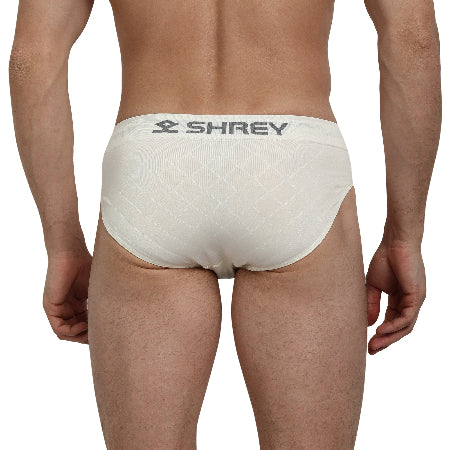 Shrey Athletic Cricket Supporter Brief Off White@front view2
