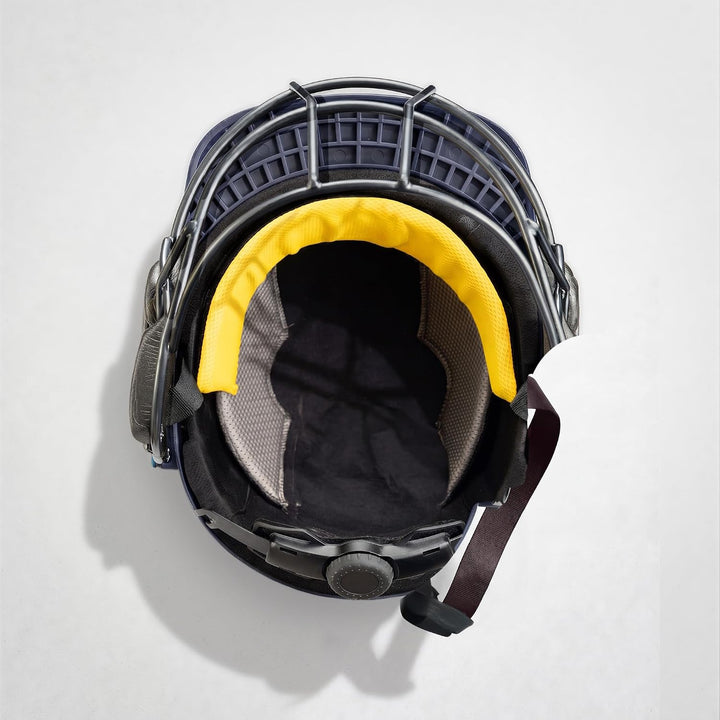 Shrey Chroma Titanium Painted Grill Cricket Navy Helmet @ Inside View 2
