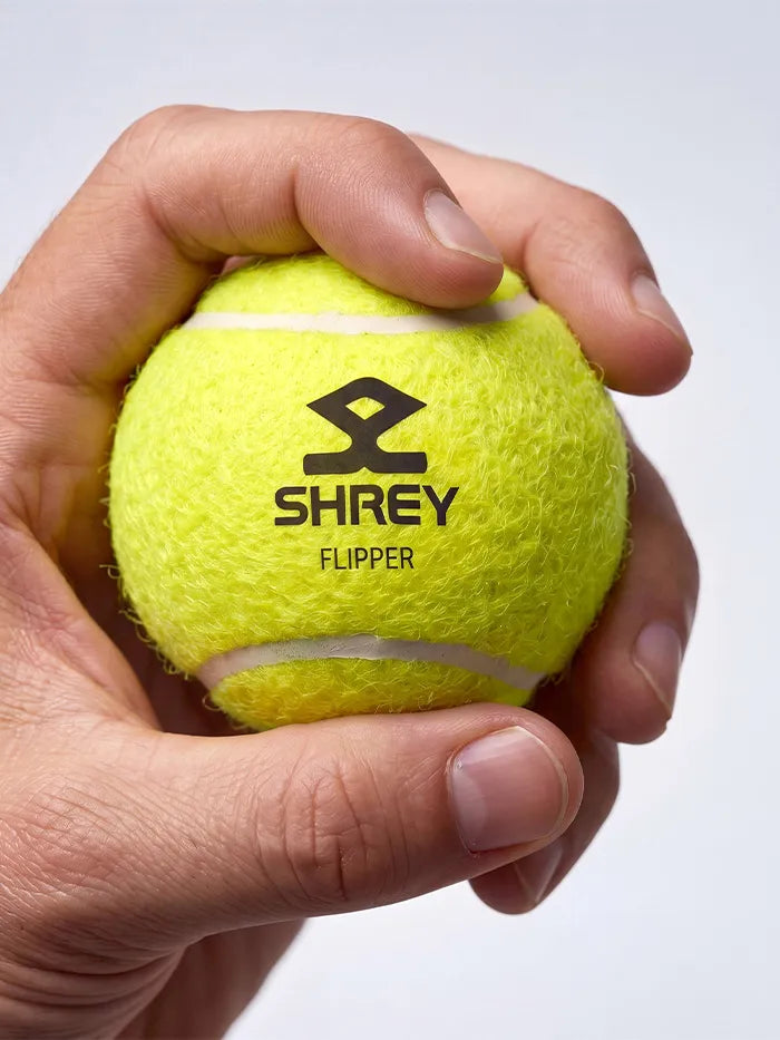 Shrey Flipper Cricket Tennis Ball Green Pack Of 12 @ Front View 2
