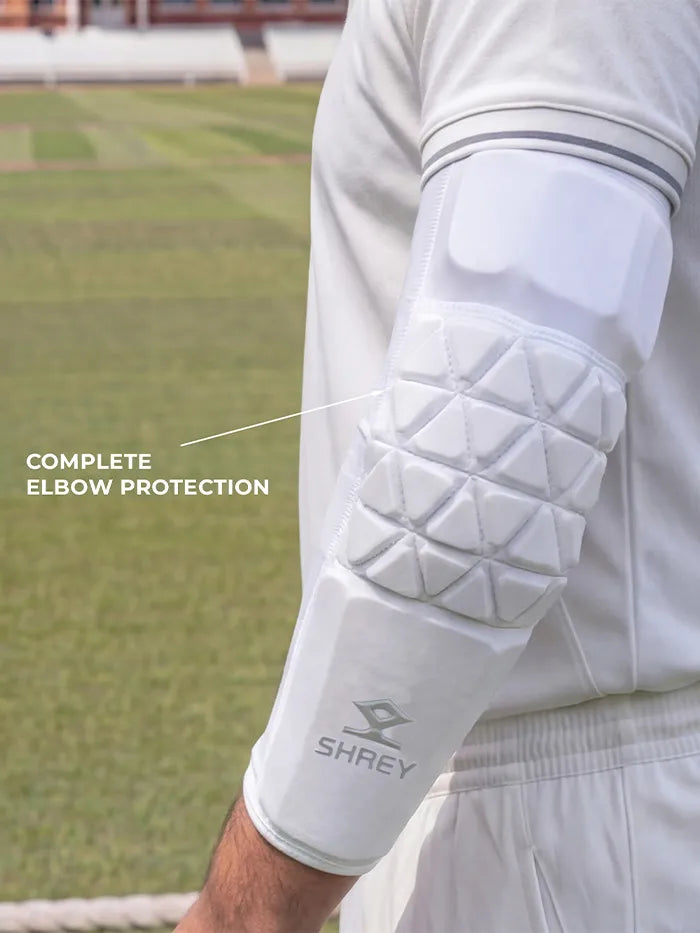 Shrey Legacy Cricket Batting Arm Guard @ Close Up View 2
