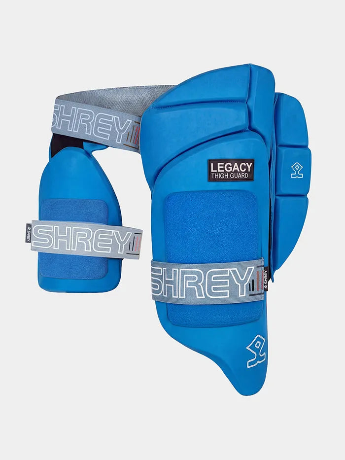 Shrey Legacy Cricket Batting Thigh Guard Right Handed @ Front View