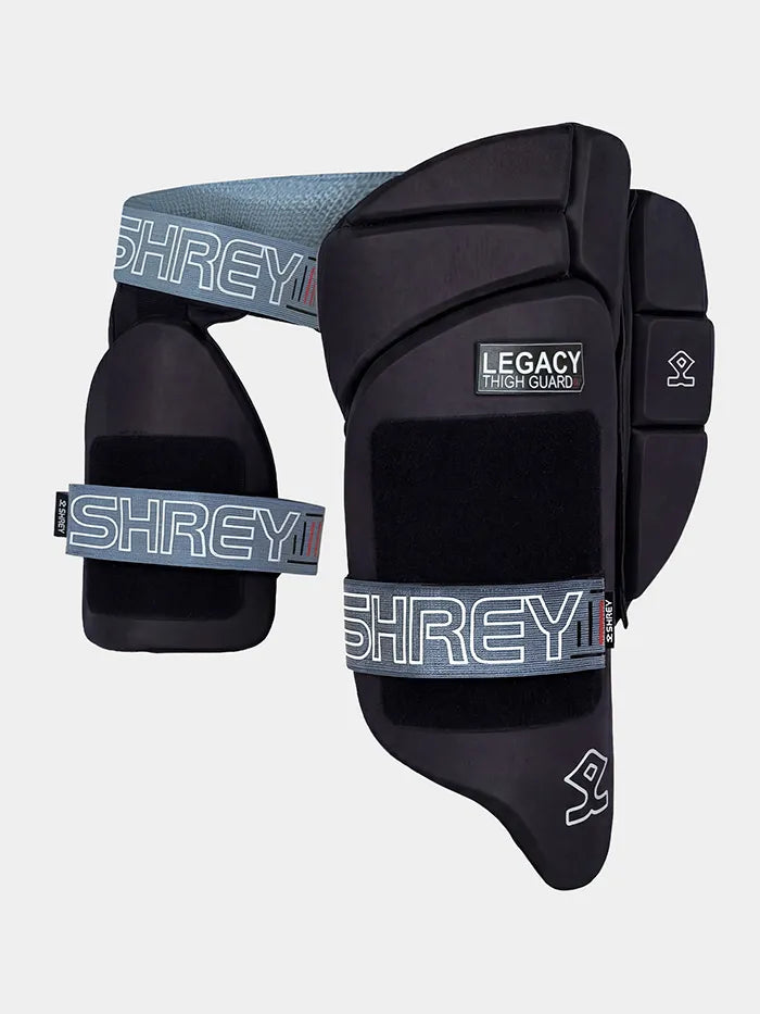 Shrey Legacy Cricket Batting Thigh Guard Right Handed @ Front View 5
