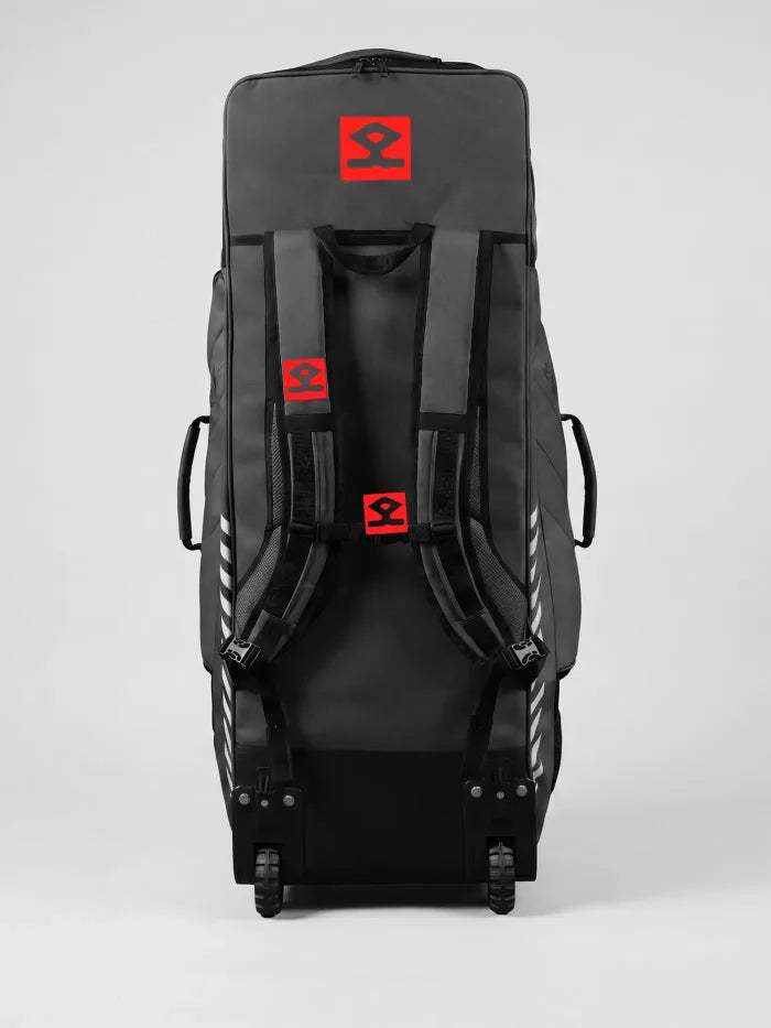 Shrey Legacy Duffle Wheelie 120 Cricket Kit Bag Colour @ Back View Black