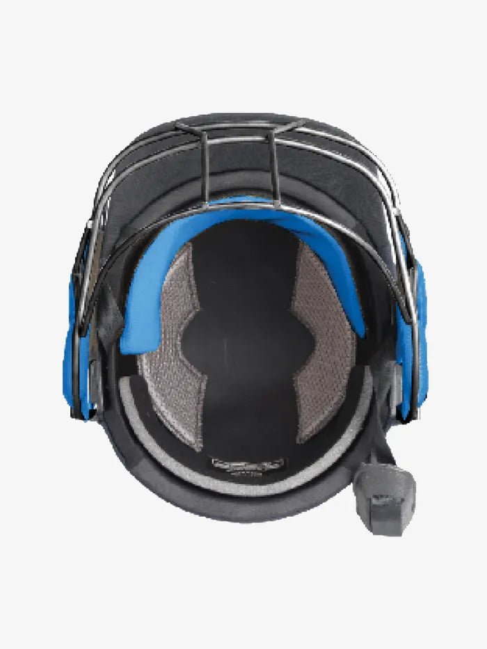 Shrey Master Class Air 2.0 Titanium Grill Cricket Curious Blue Helmet Size @ Inside View