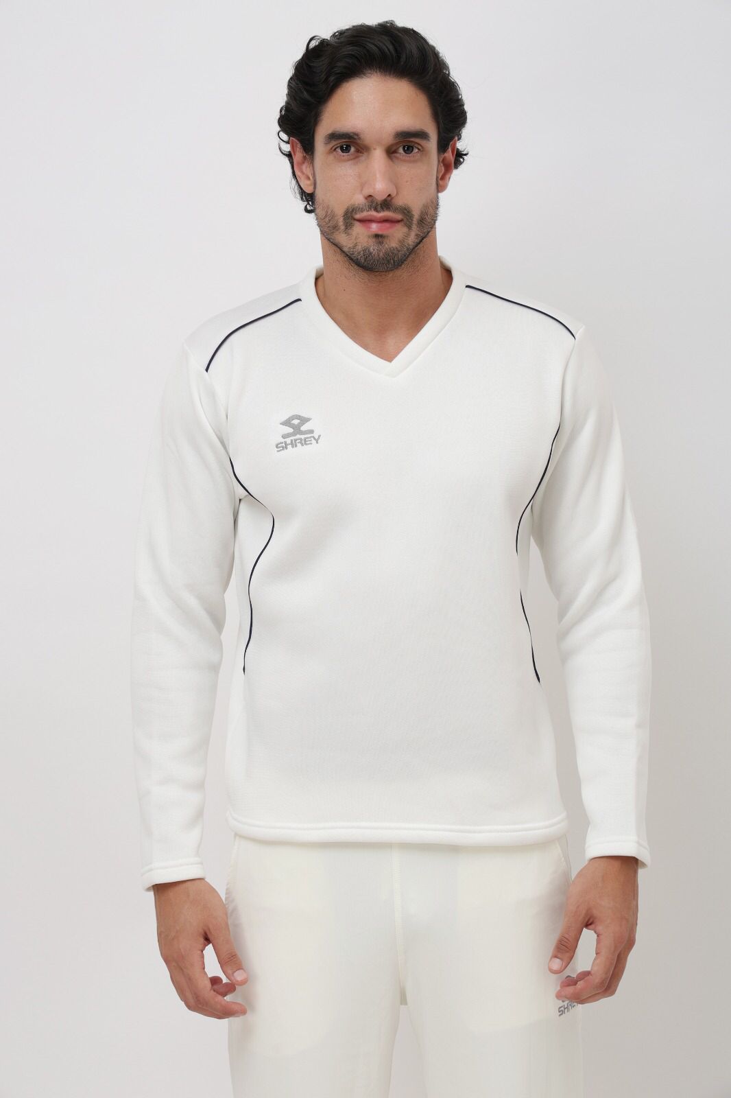 Shrey Match Cricket Sweater Long Sleeves @ Front View 2