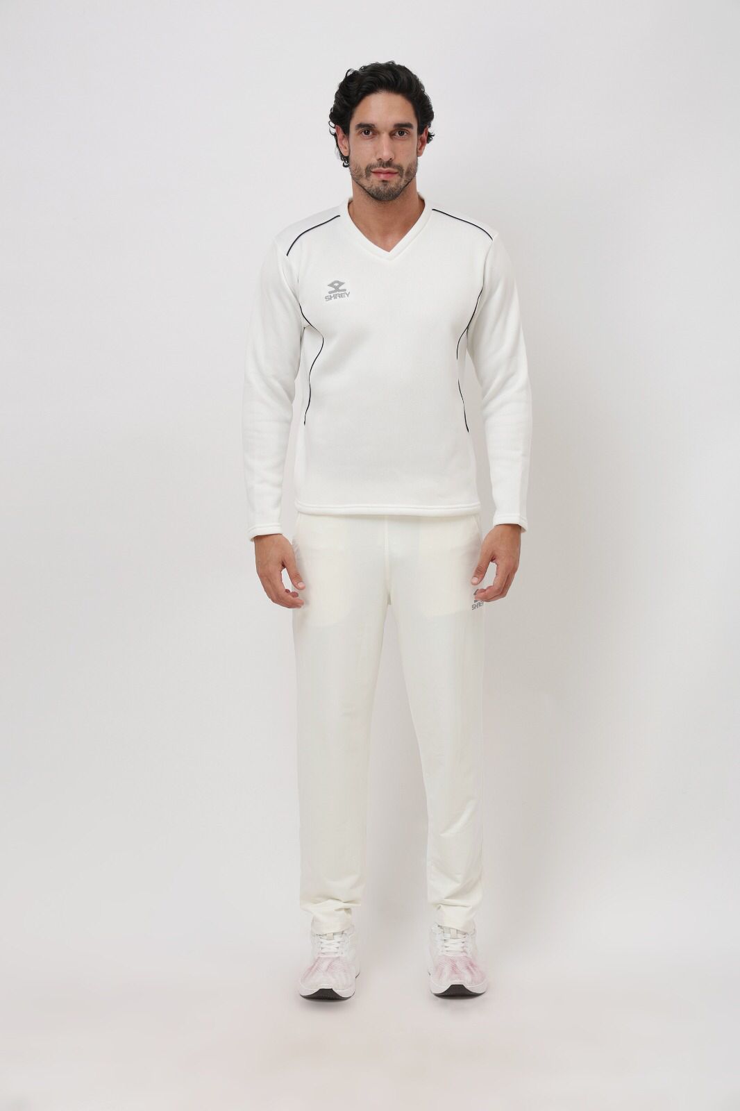 Shrey Match Cricket Sweater Long Sleeves @ Front View 3