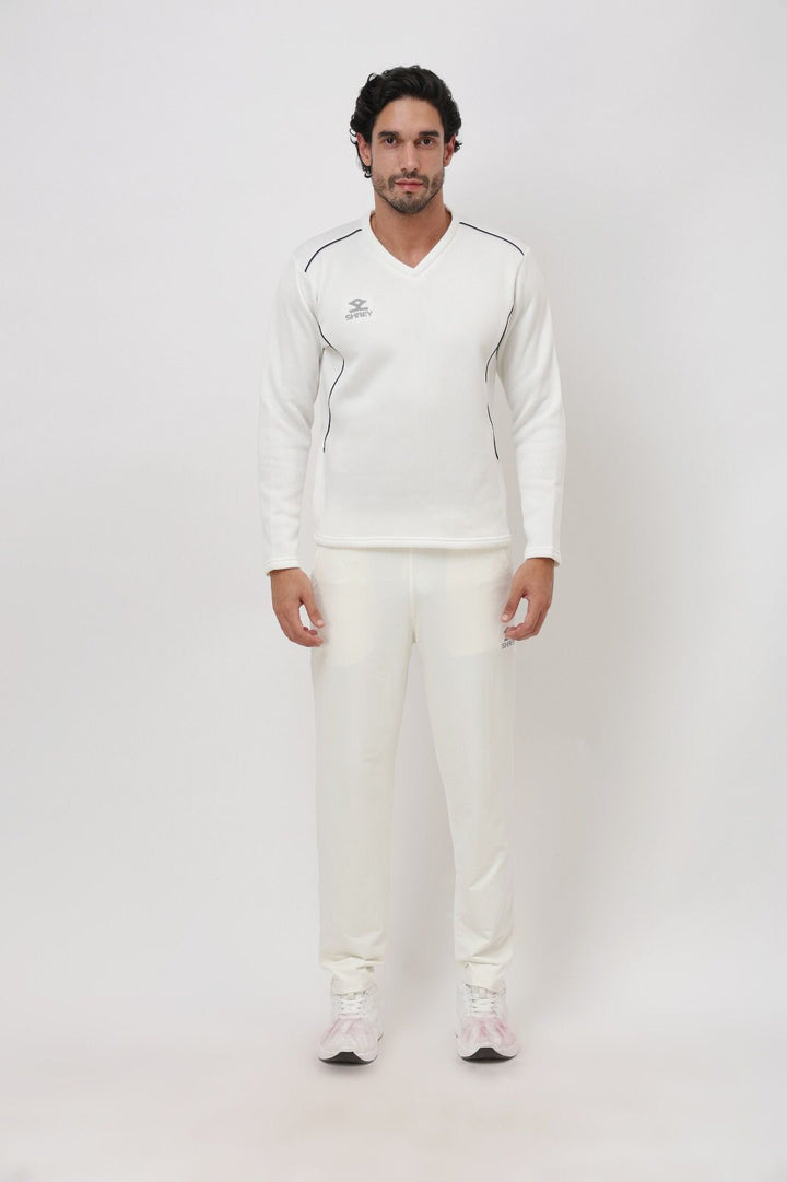 Shrey Match Cricket Sweater Long Sleeves @ Front View 3