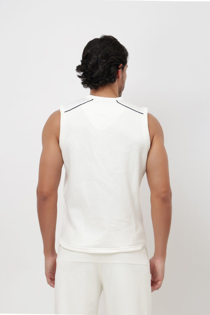 Shrey Match Cricket Sweater Sleeveless @ Back View 2