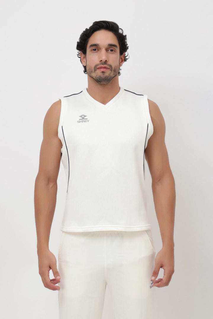 Shrey Match Cricket Sweater Sleeveless @ Front View 2