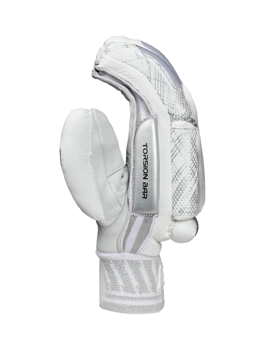 Shrey Meta VR Cricket Batting Gloves Grey @ Side View