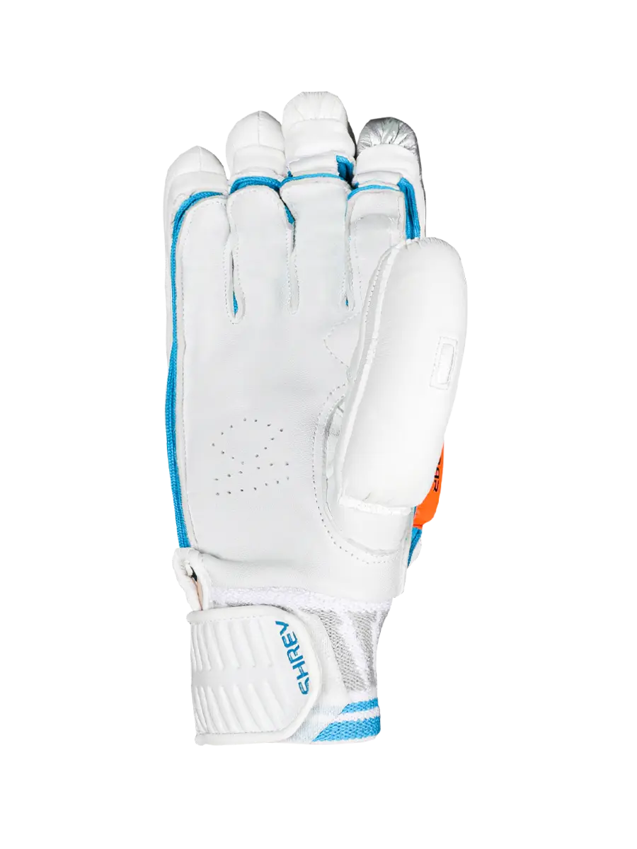 Shrey Meta VR Cricket Batting Gloves Turquoise @ Right Front View