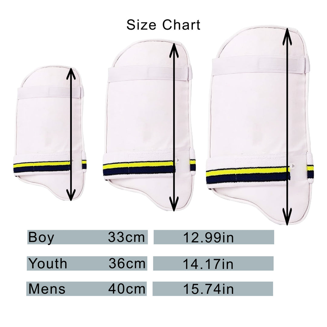 SF Shield Cricket Thigh Guard Size @ Size View