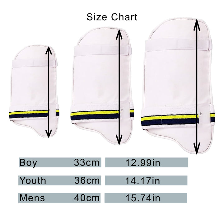 DSC Condor Glider Cricket Batting Thigh Guard Pads @ Size View