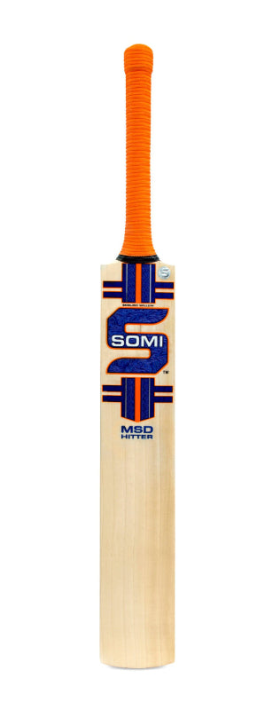 Somi Msd Hitter English Willow Cricket Bat Size Long Blade @ Front View