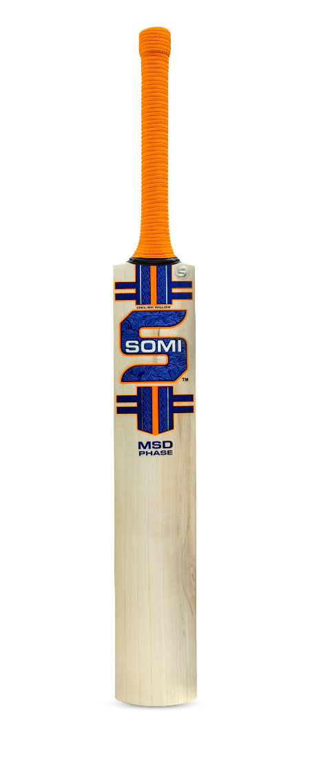 Somi Msd Phase English Willow Cricket Bat Size Long Blade @ Front View