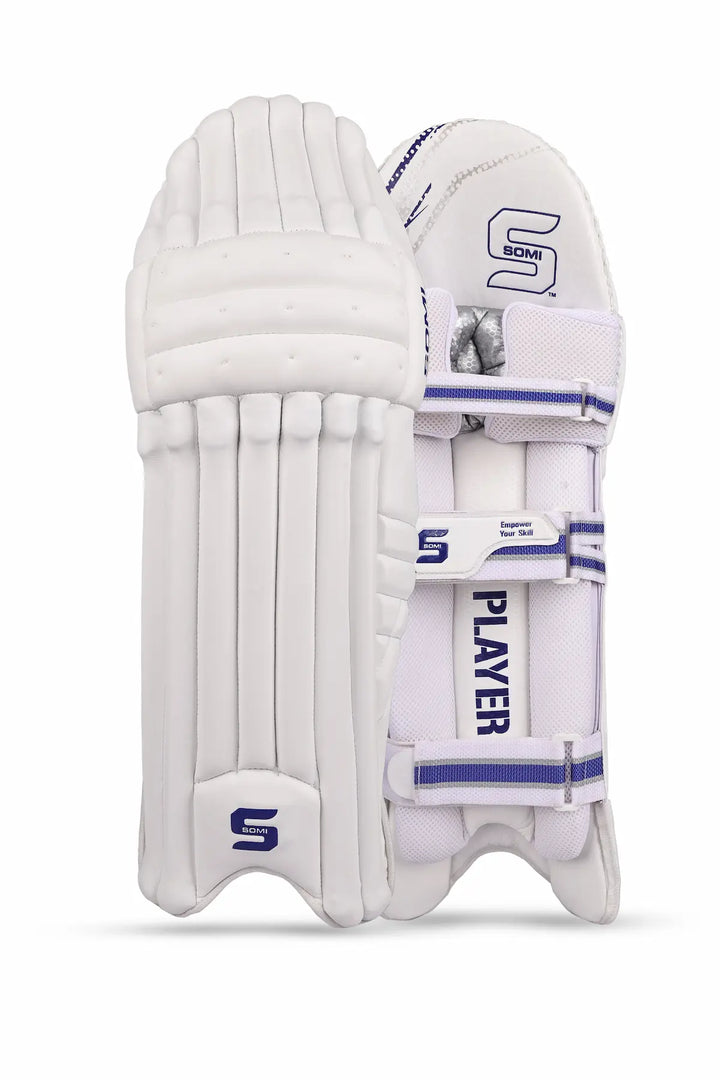 Somi Player Series Batting Leg Guard White Mens @ Back View 2
