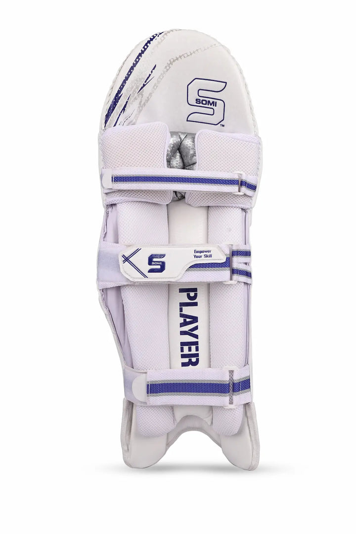 Somi Player Series Batting Leg Guard White Mens @ Back View 3