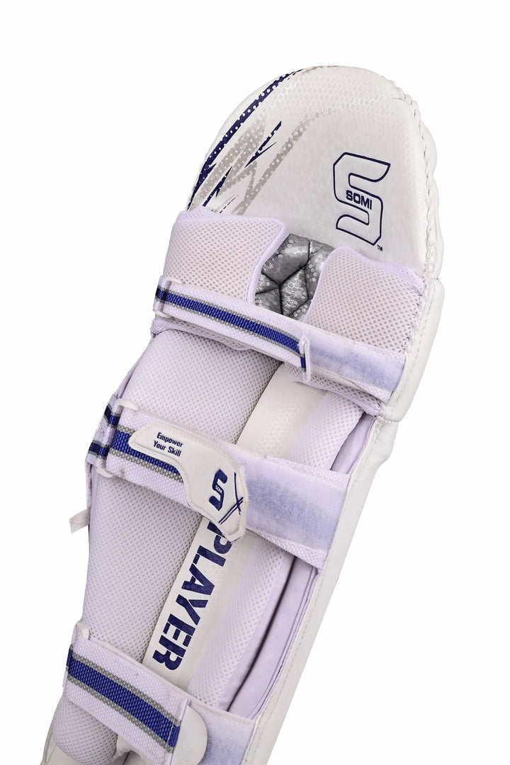Somi Player Series Batting Leg Guard White Mens @ Back View 4