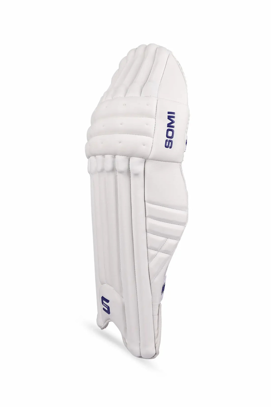 Somi Player Series Batting Leg Guard White Mens @ Front Side View 2