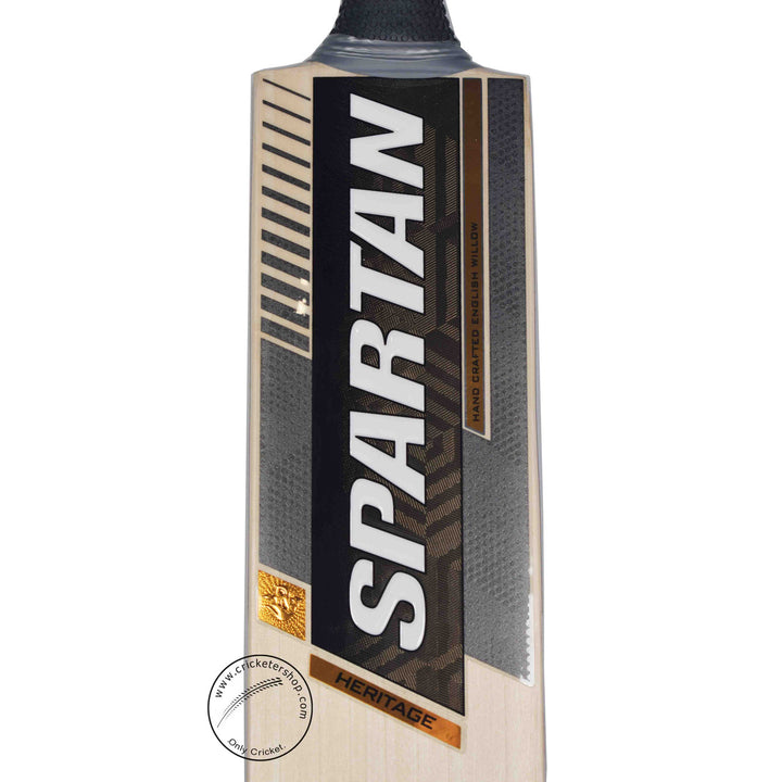 Spartan Heritage English Willow Cricket Bat Size SH @ Face View