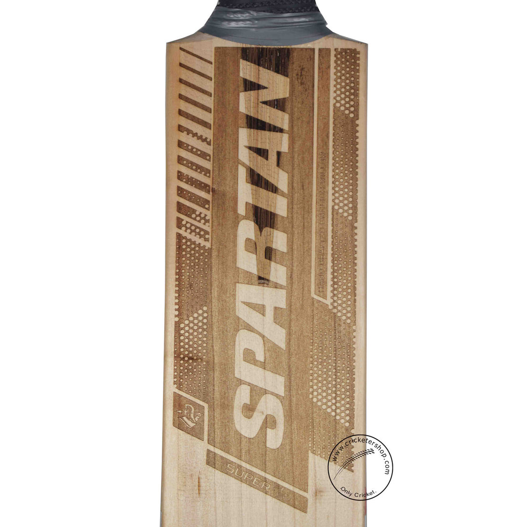 Spartan Super Star 2023 English Willow Cricket Bat Size SH @ Face View