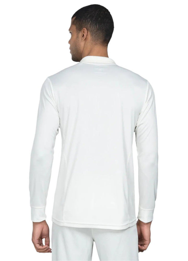 Tyka Prima Cricket T Shirt Full Sleeve Off White @ Back View