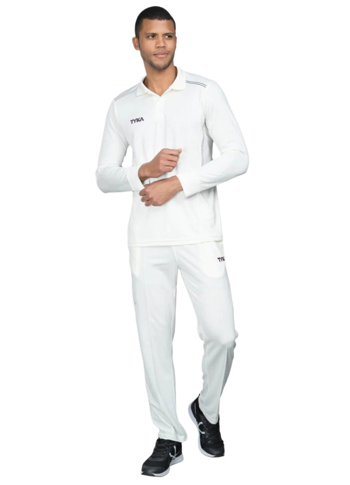 Tyka Prima Cricket T Shirt Full Sleeve Off White @ Front View 3