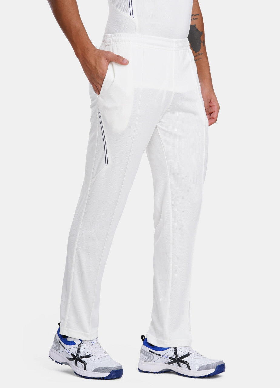 Tyka Prima Cricket Trouser Off White @ Front View 2