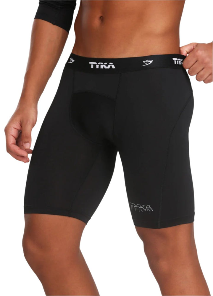 Tyka Pro Cricket Compression Short Black @ Side View