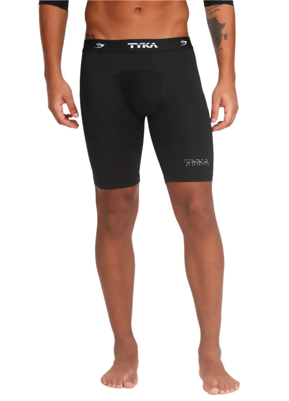 Tyka Pro Cricket Compression Short Black @ Front View 2