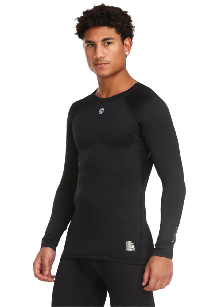 Tyka Pro Cricket Compression Top Long Sleeve Black @ Front View 4