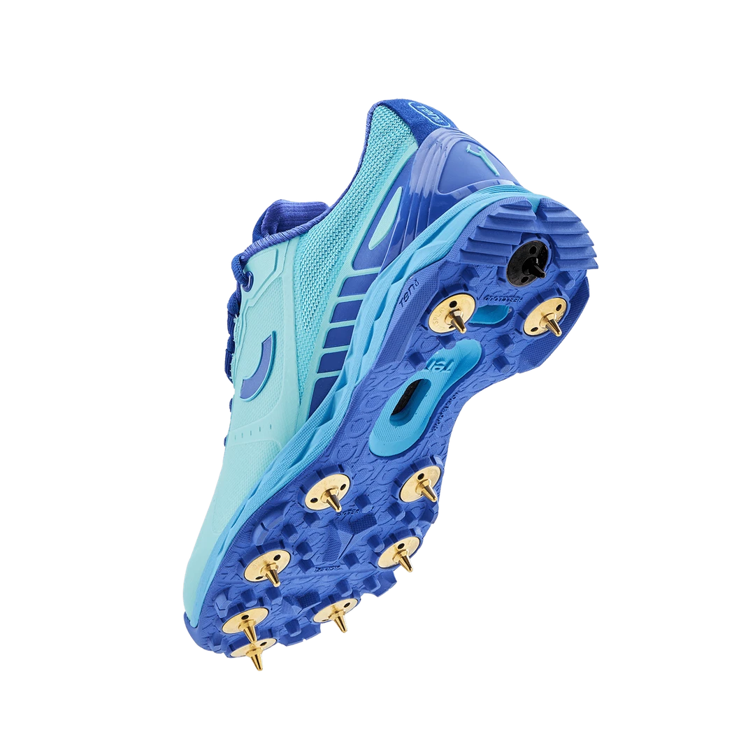 Tenxu Centurion Cricket Spikes Shoes Cabolt Lagoon @ Back Side View