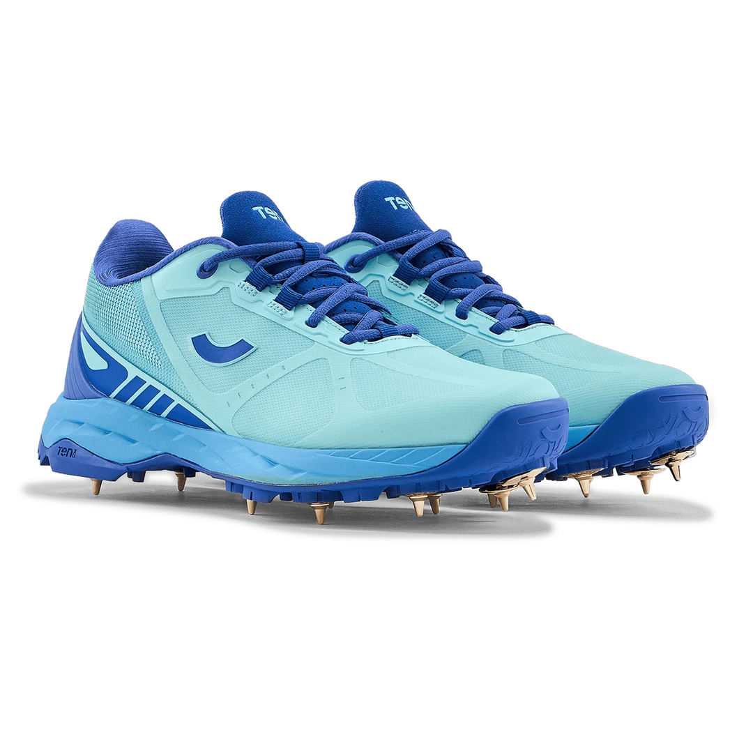 Tenxu Centurion Cricket Spikes Shoes Cabolt Lagoon @ Side View