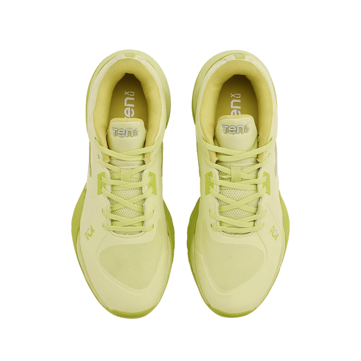 Tenxu Centurion Cricket Spikes Shoes Lime Green @ Top View 