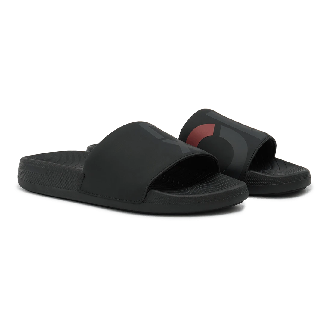 Tenxu Slides Reset Cricket Black Gray Size@front view