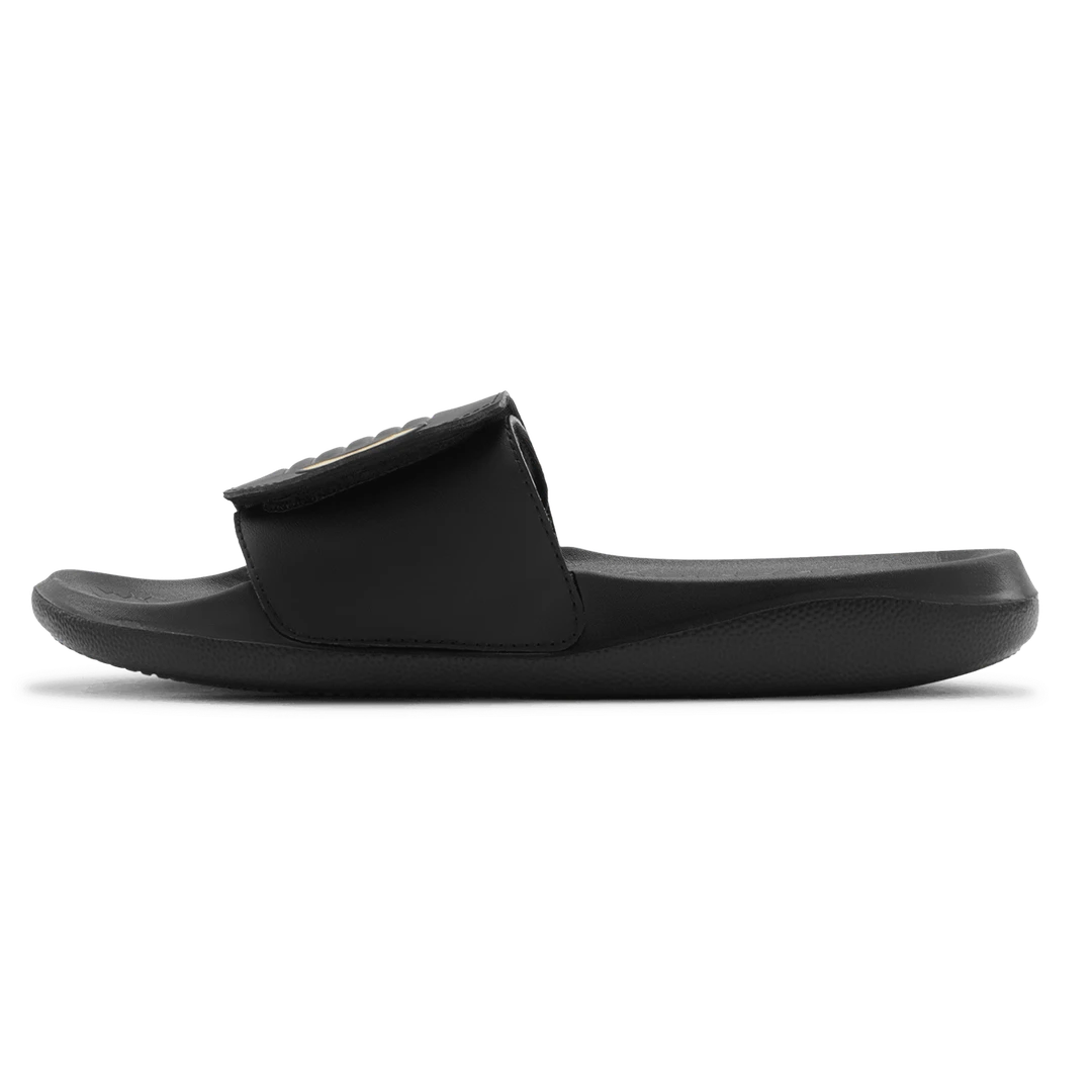 Tenxu Slides Reset Velcrow Cricket Black Gray Size@front view4