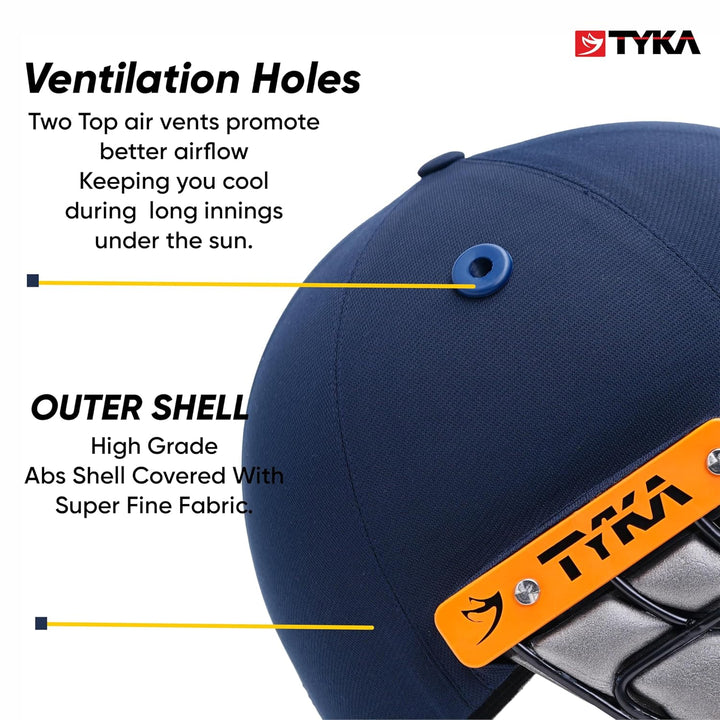 Tyka Atlas Mild Steel Grill Cricket Helmet @ Side View 2