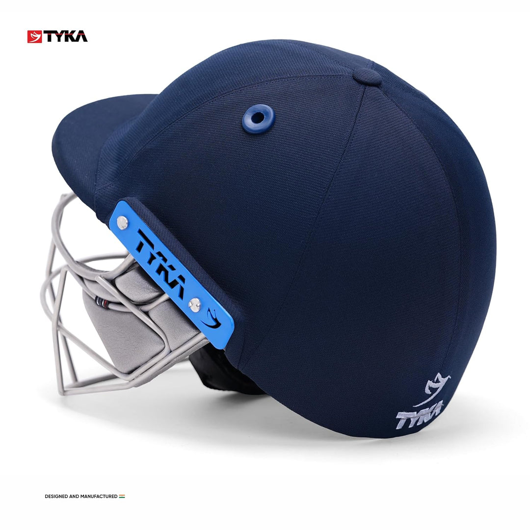 Tyka Force Match Mild Steel Grill Cricket with Back Adjuster Helmet @ Back View 6