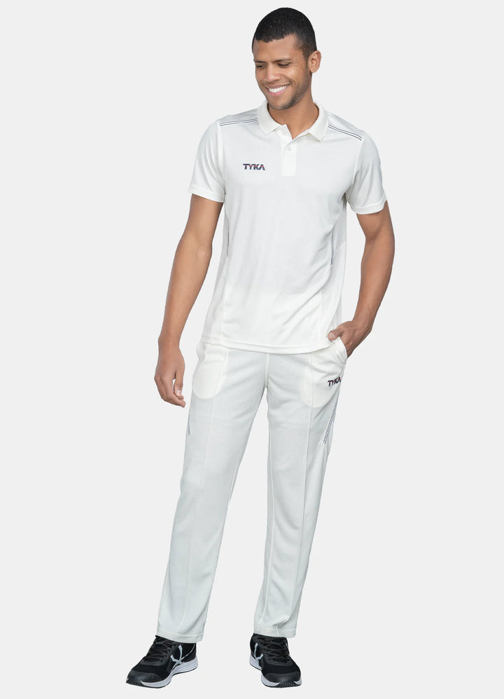 Tyka Prima Cricket T Shirt Half Sleeve Off White Size@front view3