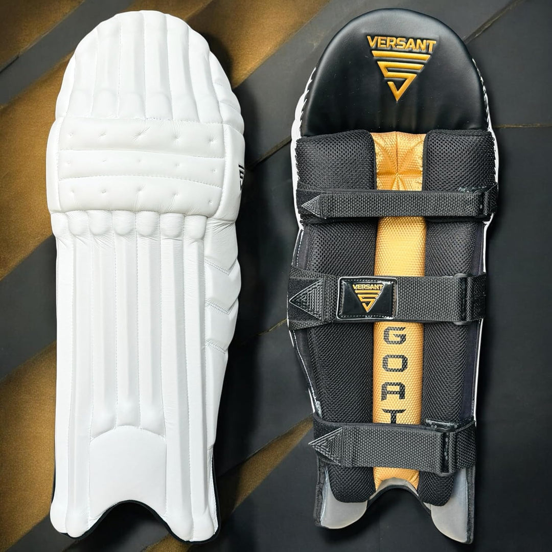 Versant Goat Series Batting Leg Guard White @ Composite View 4