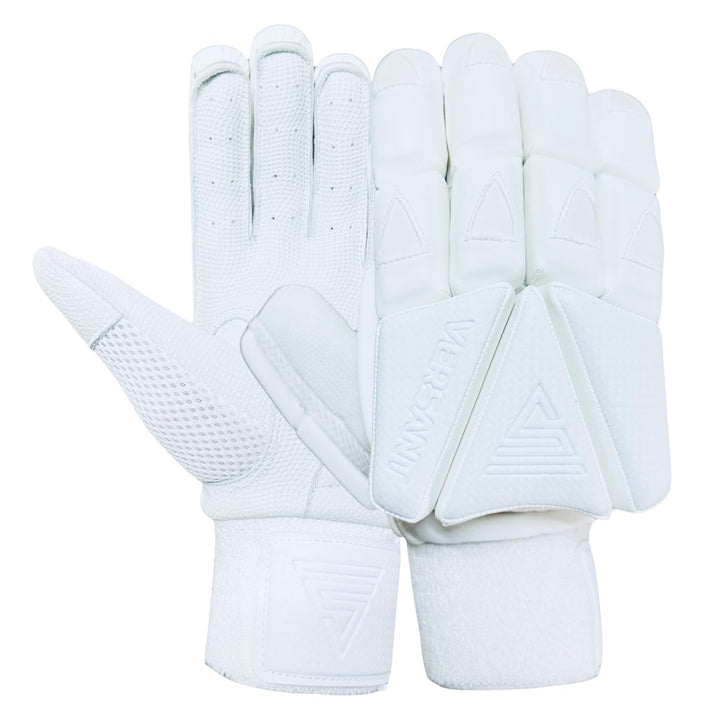 Versant LIT Cricket Batting Gloves White Size Mens@front view
