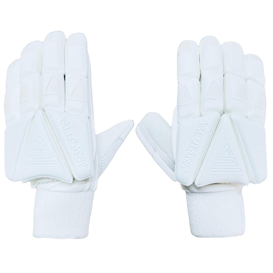 Versant LIT Cricket Batting Gloves White Size Mens@front view 2