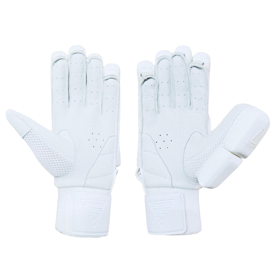 Versant LIT Cricket Batting Gloves White Size Mens@front view 3