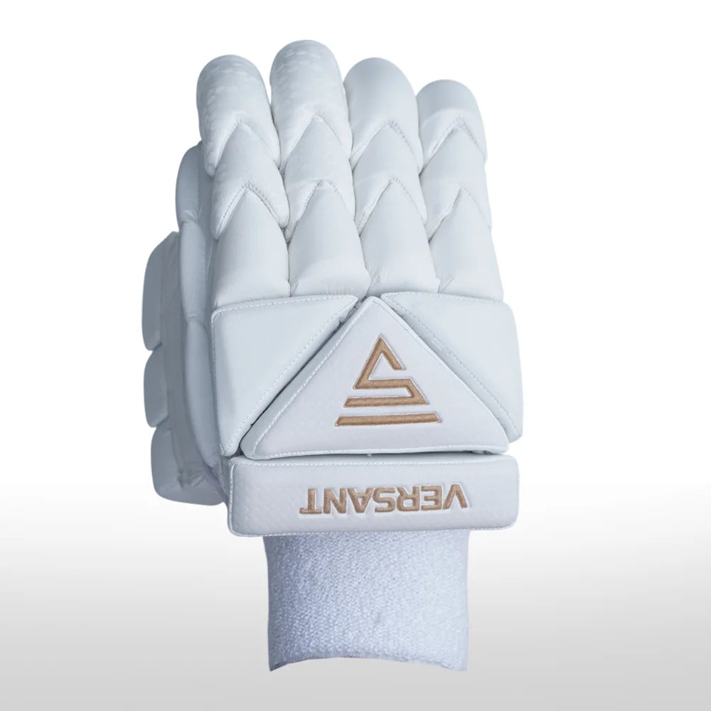 Versant Og Cricket Batting Gloves White Adult Size @ Right BackView