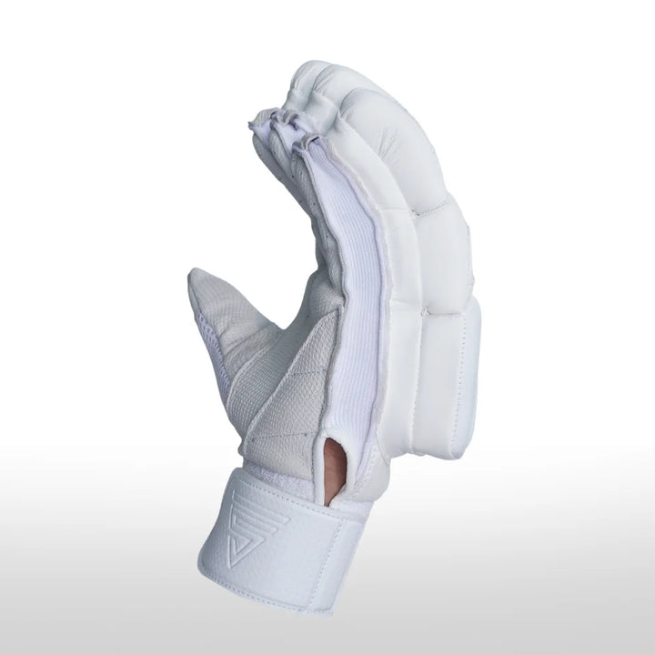 Versant Og Cricket Batting Gloves White Adult Size @ Side View