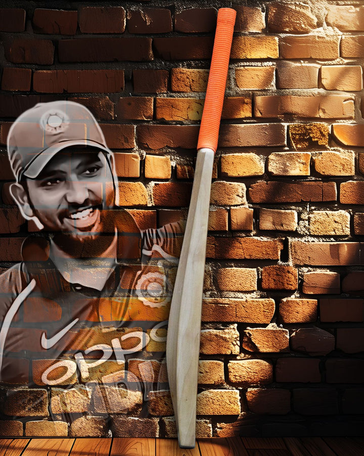 Customise Rohit Sharma Profile Kashmir Willow Cricket Bat Size SH