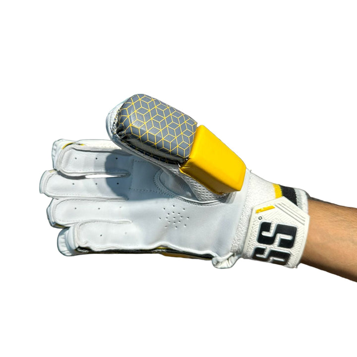 SS Dragon Cricket Batting Gloves Yellow/Black Mens Size@front view9