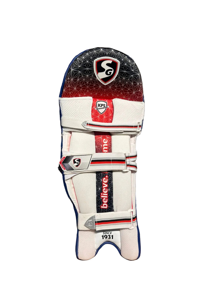 SG Test Royal Blue Colored Cricket Batting Leg Guard Pads Mens@front view2