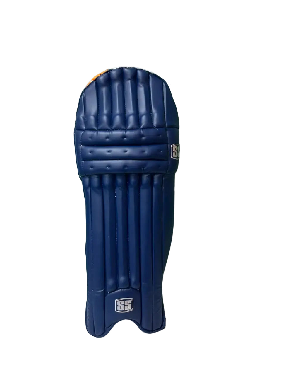 SS Match Navy Cricket Batting Leg Guard Pads@front view1